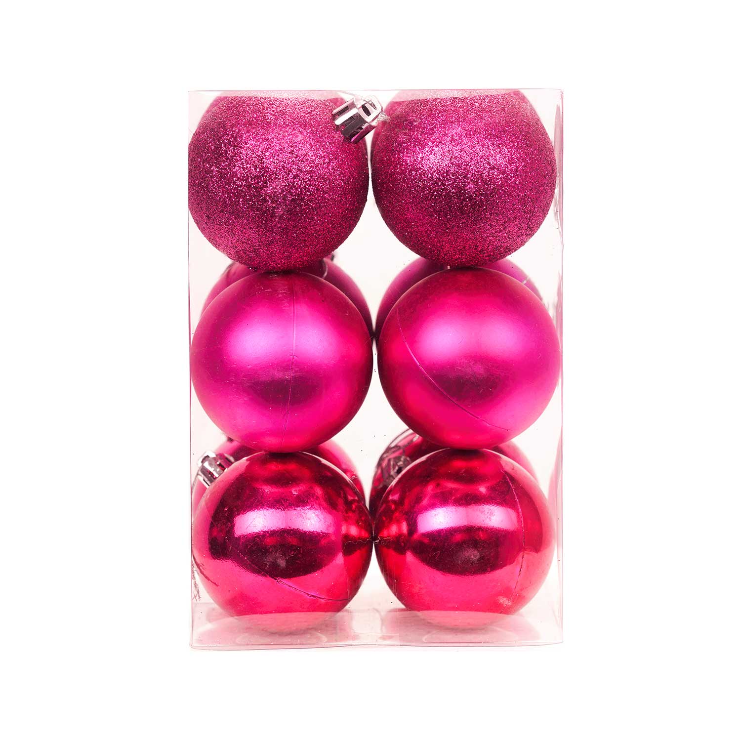 Set of 12 Classic Christmas Baubles - 6cm