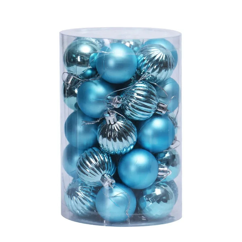 Set of 34 Premium Baubles - 6cm (Green)