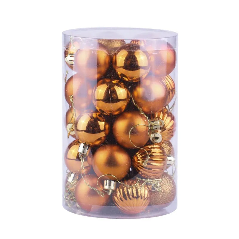 Set of 34 Premium Baubles - 6cm (Green)