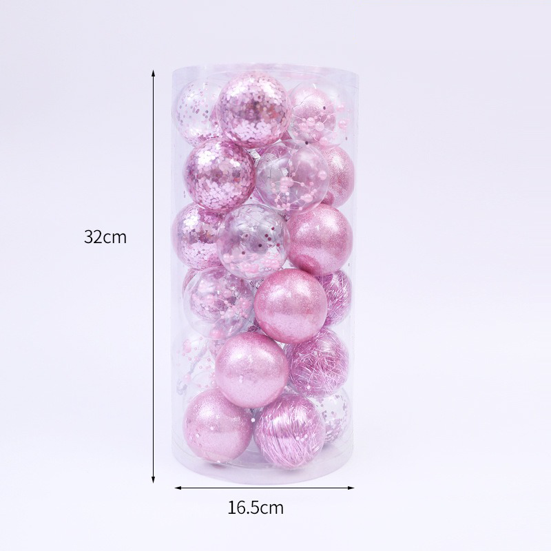 Set of 30 Decorative Christmas baubles- 6cm (Teal)